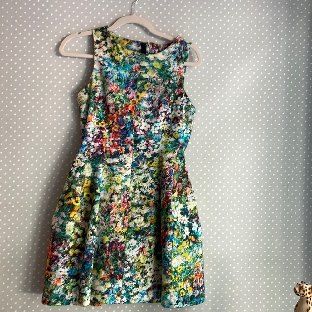 Zara floral sleeveless dress.